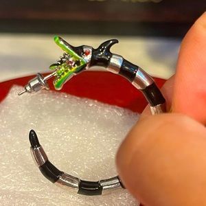 Hot! Beetlejuice Sandworm Hoop Earring Set